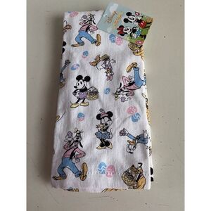 2 Pack Disney Mickey Minnie Friends Easter Kitchen Towels 16 X 26” NEW